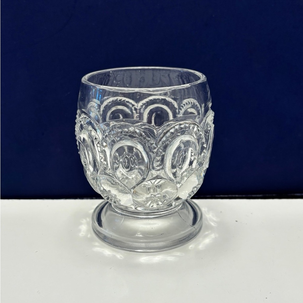 LE Smith Moon and Star clear glass juice glass